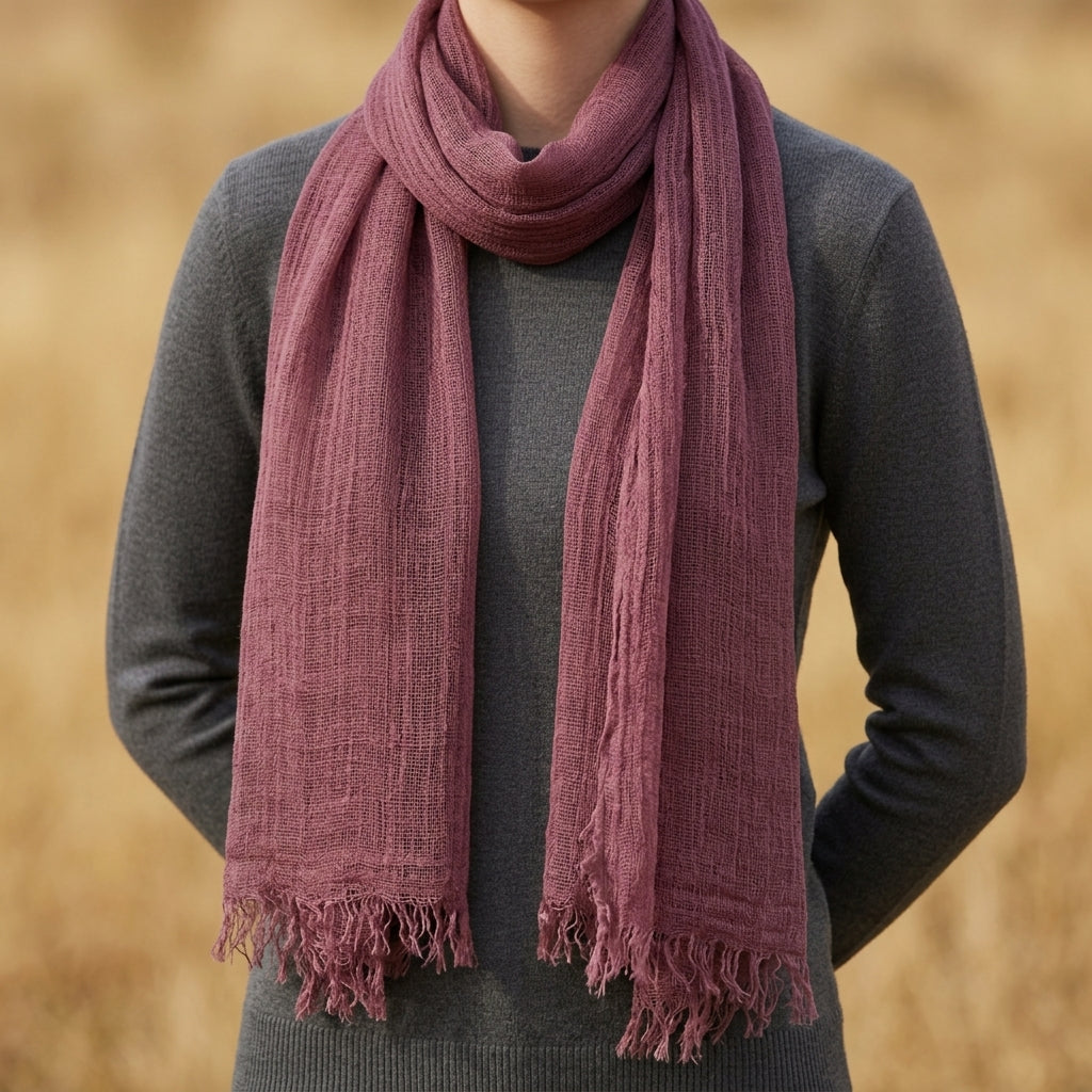 Baeza Frayed Edge Scarf