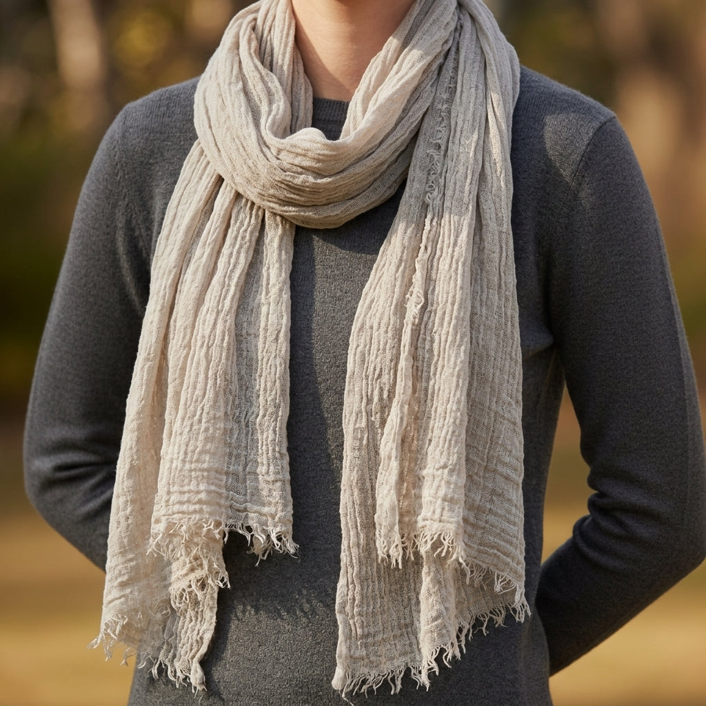 Baeza Frayed Edge Scarf