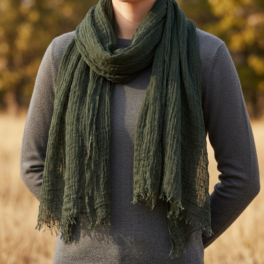 Baeza Frayed Edge Scarf