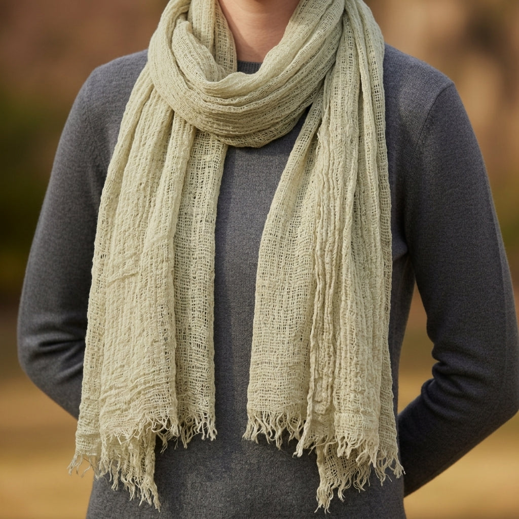 Baeza Frayed Edge Scarf