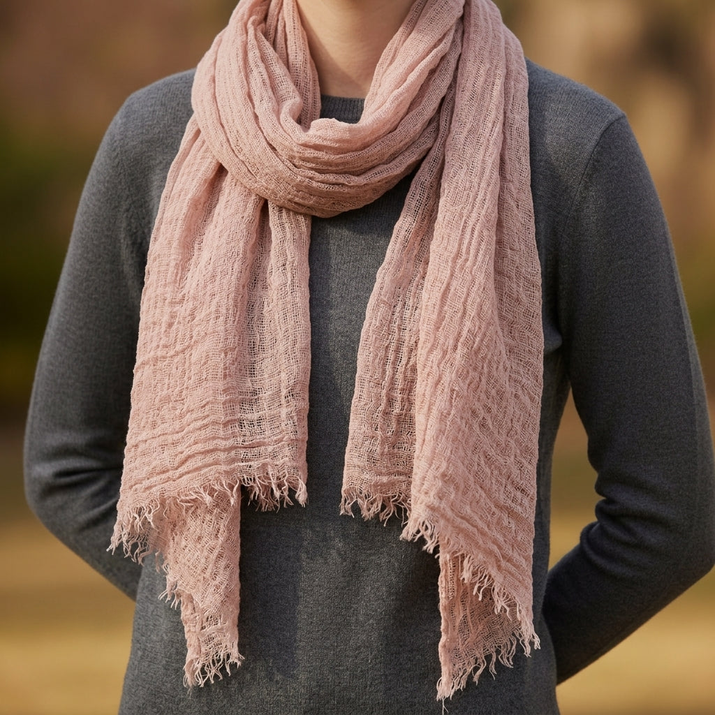 Baeza Frayed Edge Scarf