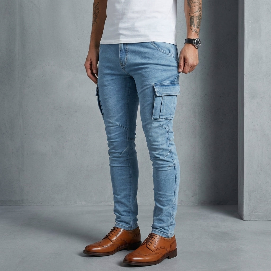 Amalfi Slim Cargo Denim Jeans