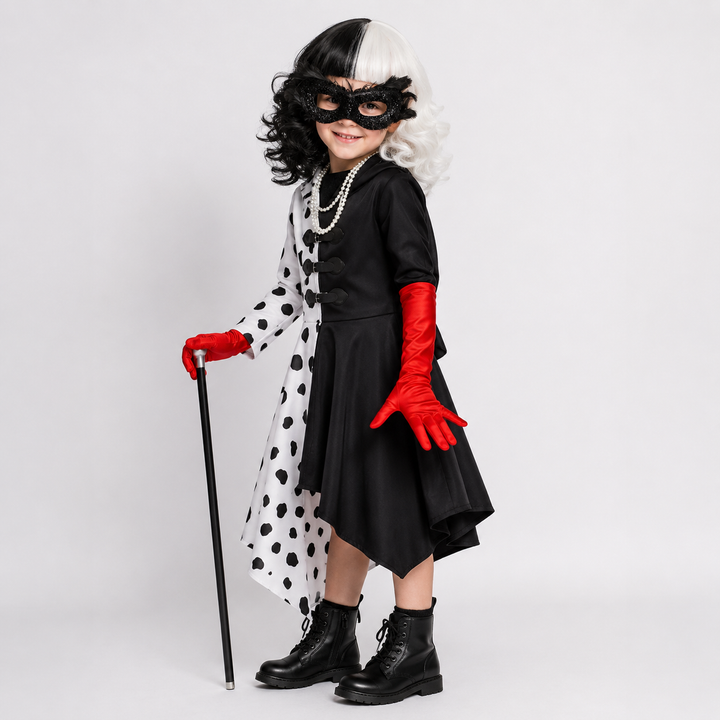 Dalmatian Print Dress with Hood – Halloween Costume