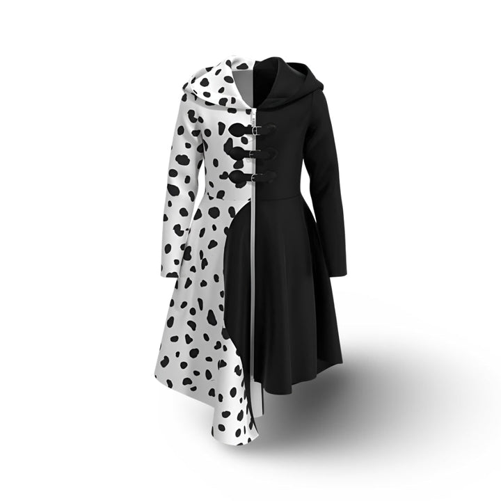 Dalmatian Print Dress with Hood – Halloween Costume