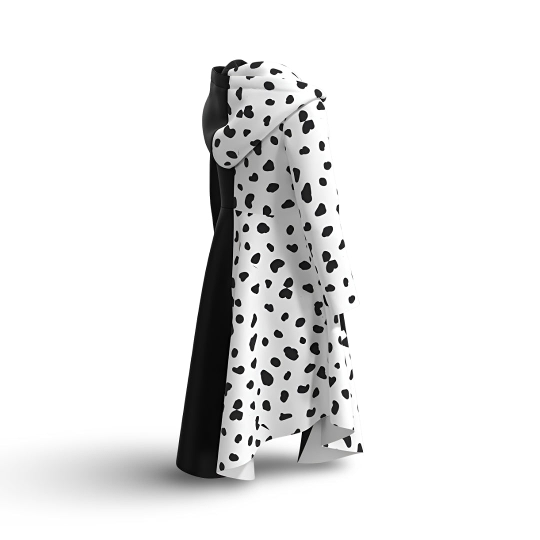 Dalmatian Print Dress with Hood – Halloween Costume