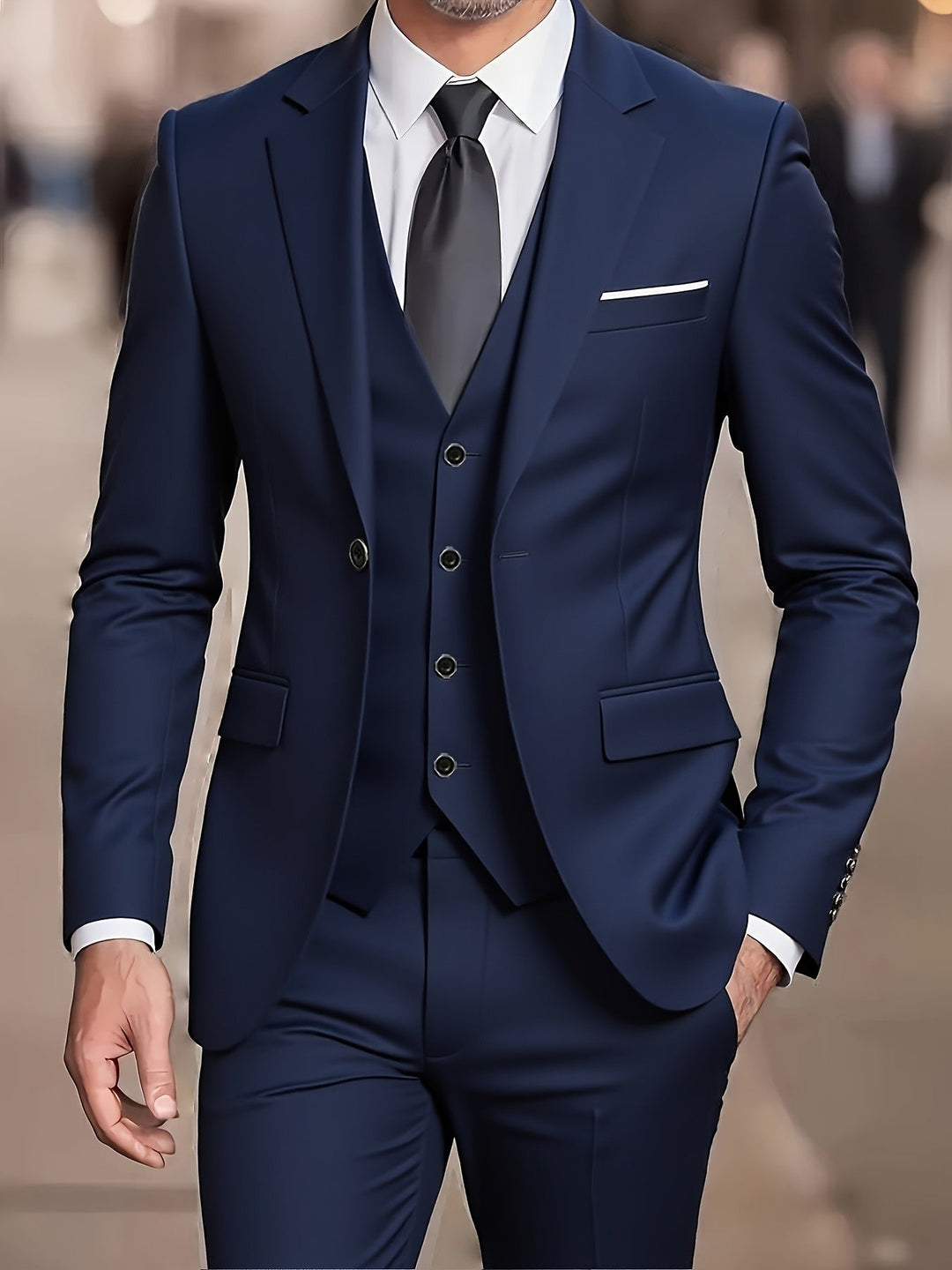 Sterling Tailored Three-Piece Suit, view 2 - Elena Harper