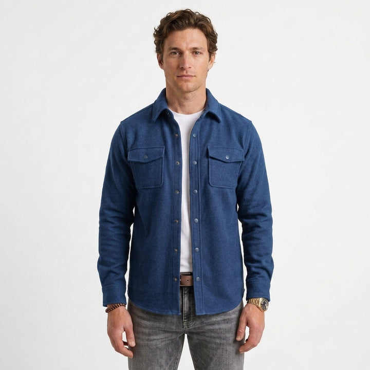 Lightweight Cotton Blend Overshirt for Men