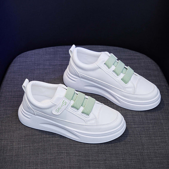 Women's Breathable Sneakers with Elastic Straps and Cushioned Sole EB