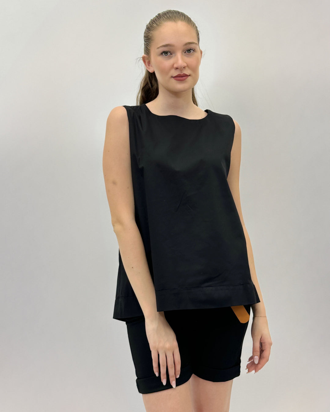 Elmarie™  |  soft luxurious fabrics Tank Top Hem
