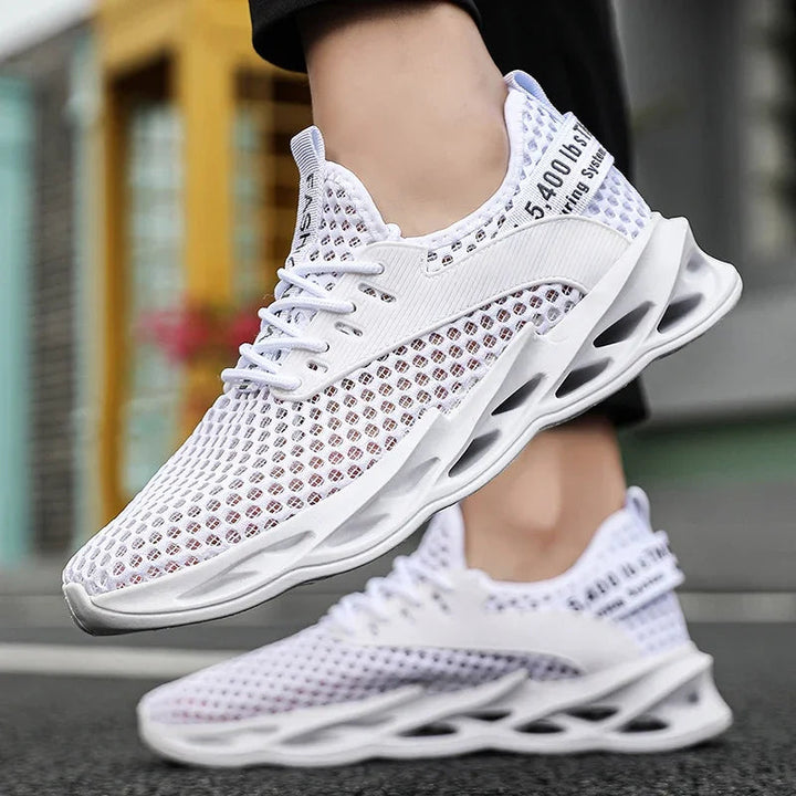 Liberato Breathable Mesh Sneakers, view 8 - Elena Harper