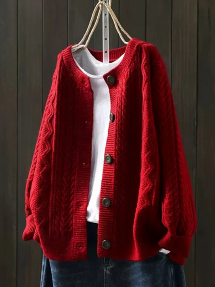 Letizia Soft Knit Cardigan, view 2 - Elena Harper