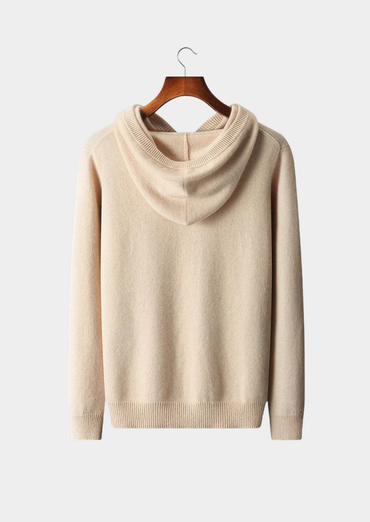 100% CASHMERE LEISURE HOODIE