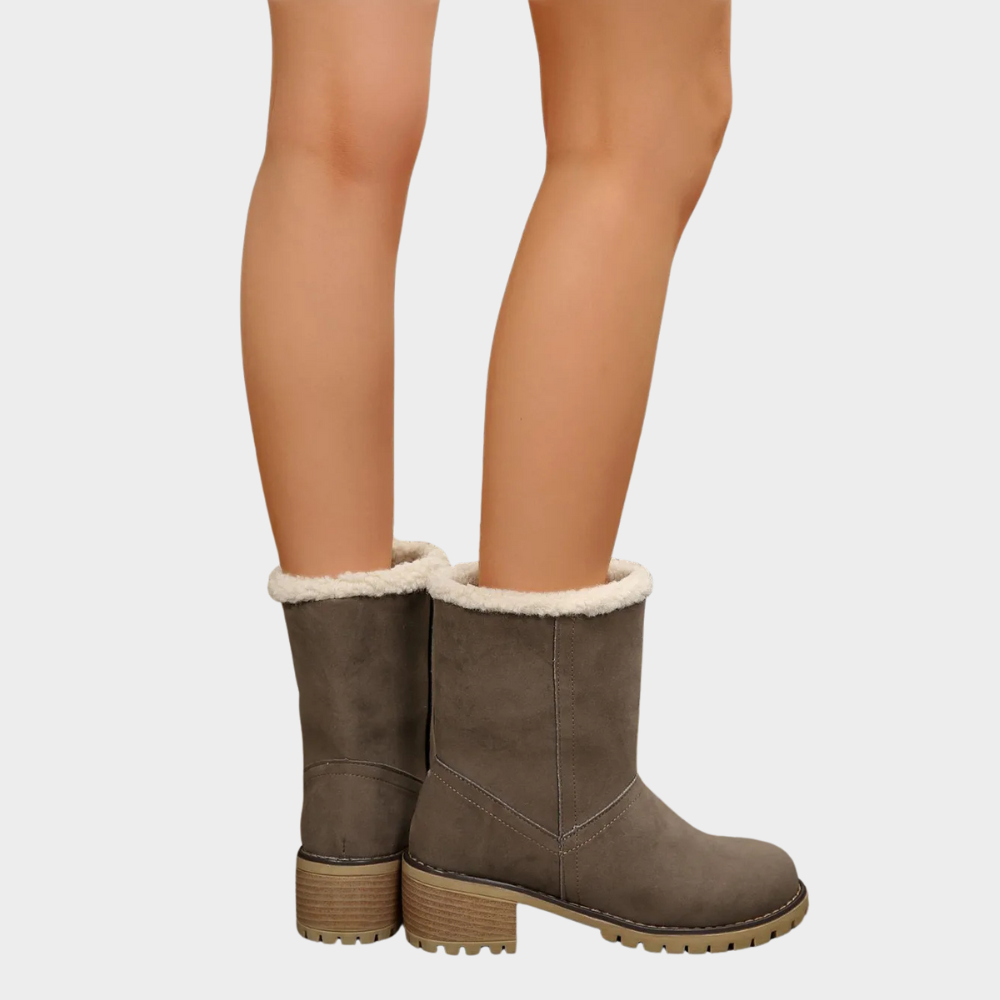Brynn Winter Boots with Medium Heel - Elena Harper
