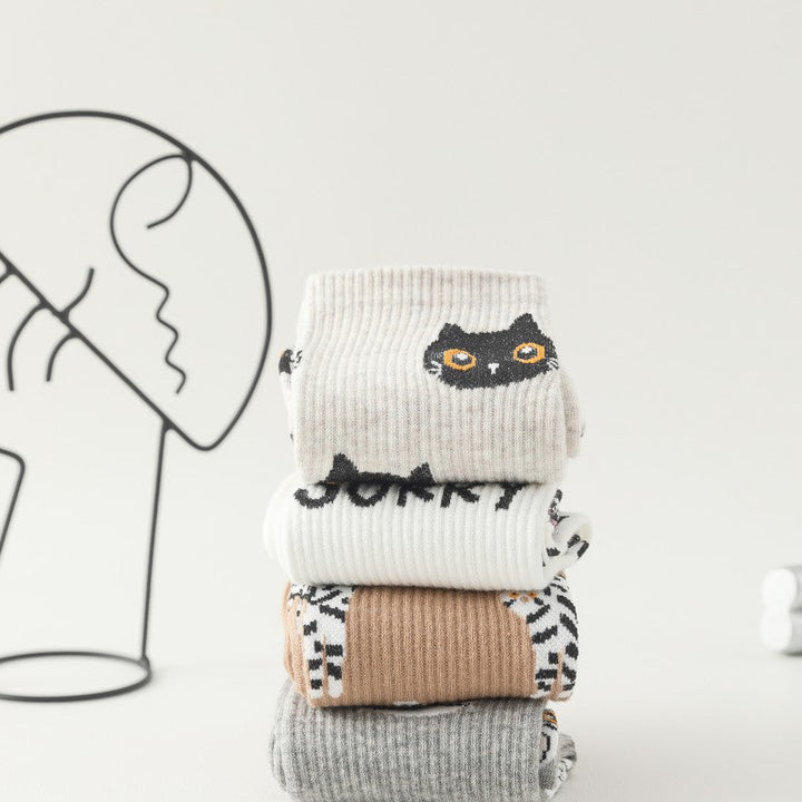 Cartoon Cat Socks