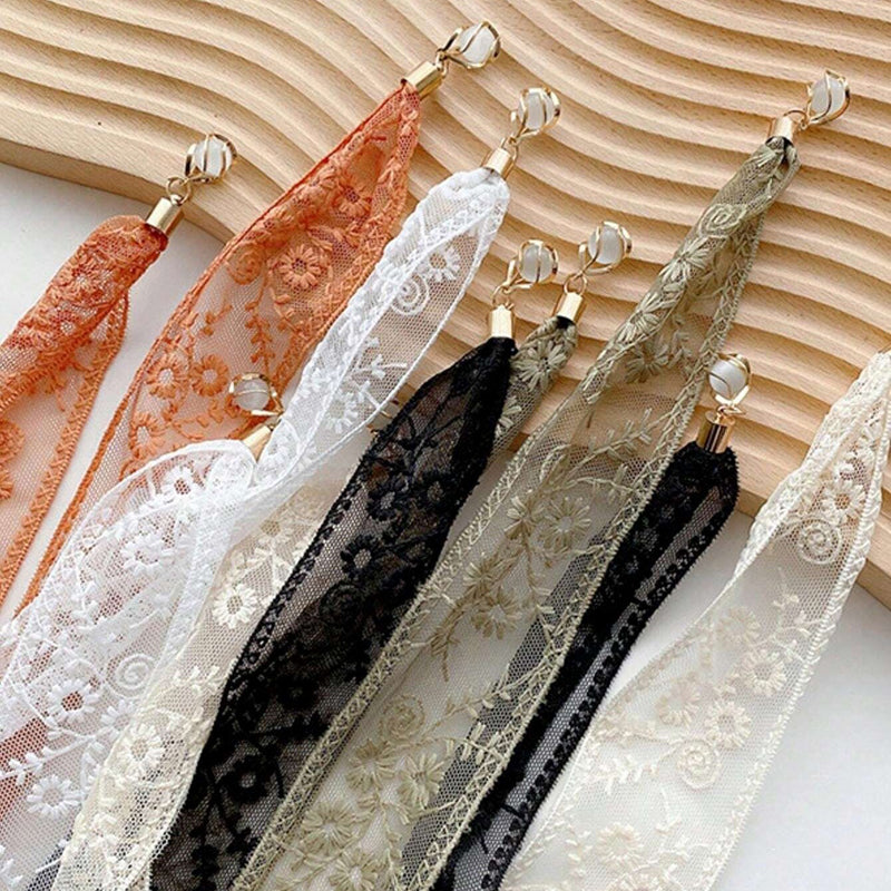 Elegant Embroidered Flower Scarf