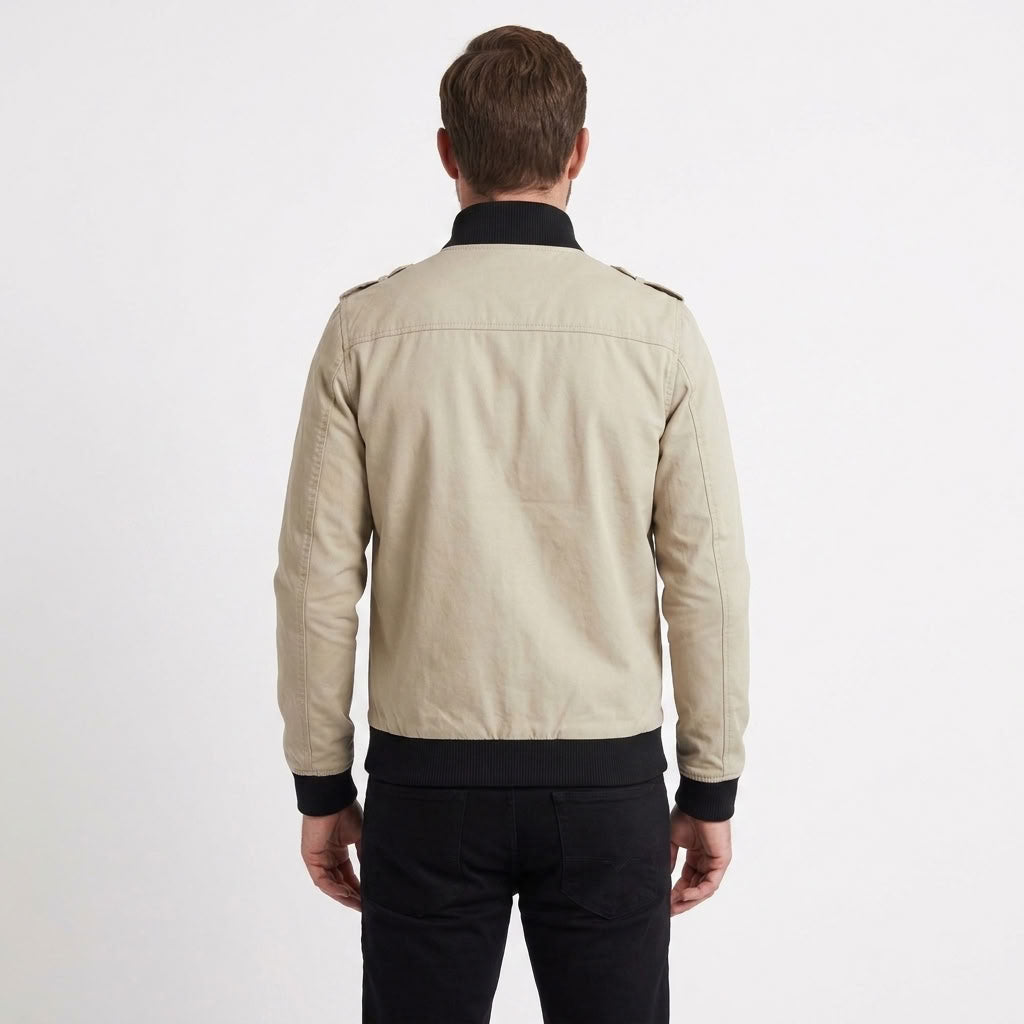 Stand Collar Bomber Jacket For Men