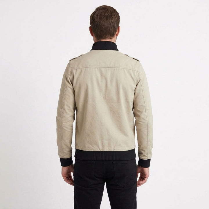 Stand Collar Bomber Jacket For Men