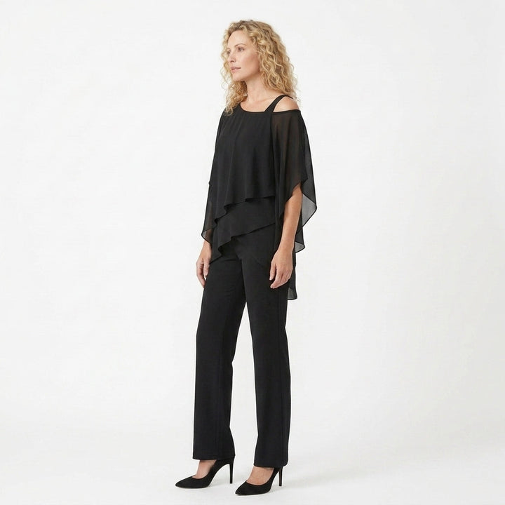 Black Evening Two Piece Set Elegant Formal Occasion Co Ord