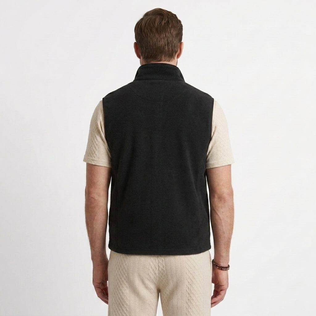 Fur-Lined Zip Gilet For Men