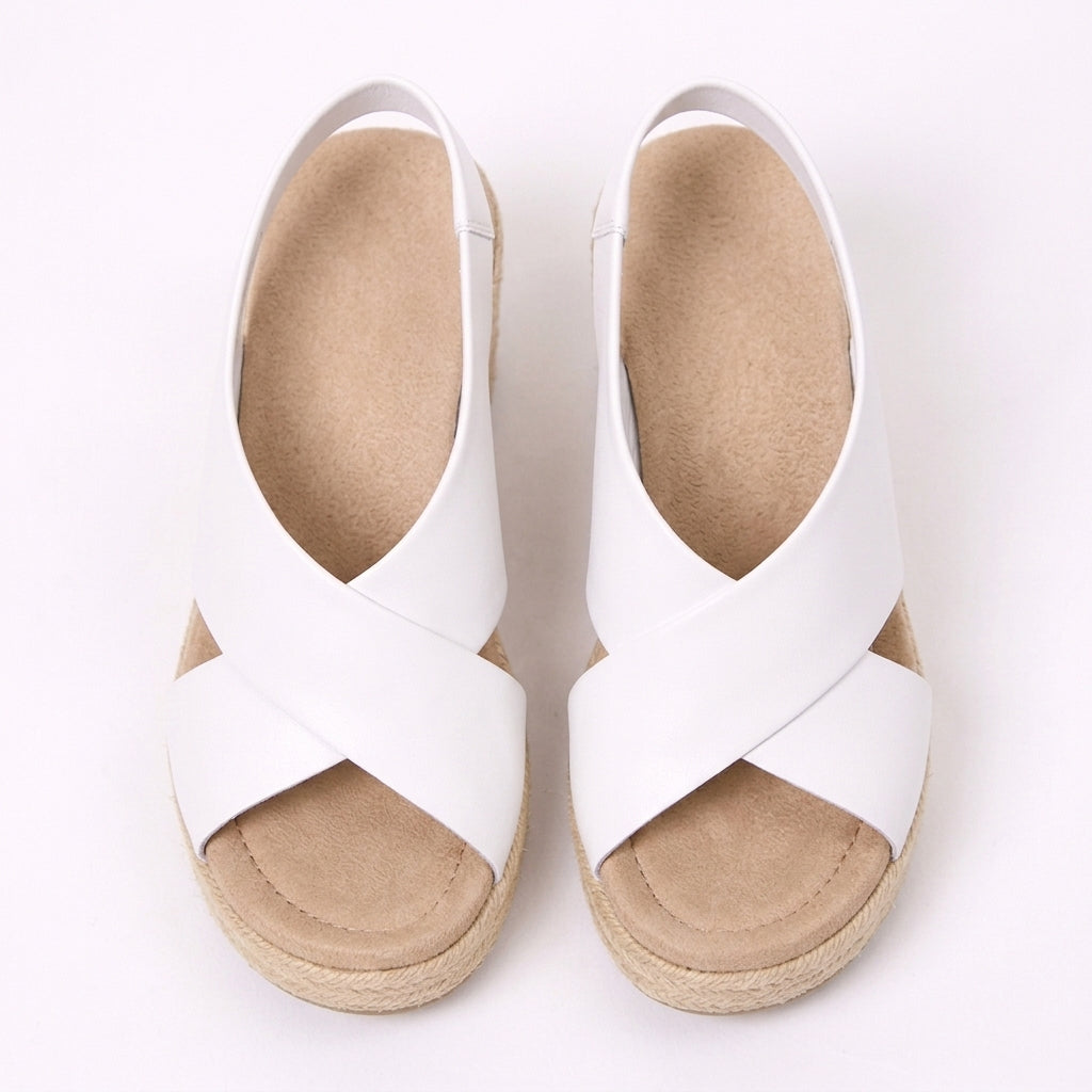 Crossover Espadrille Wedge Sandals Summer