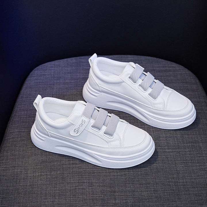 Women's Breathable Sneakers with Elastic Straps and Cushioned Sole EB