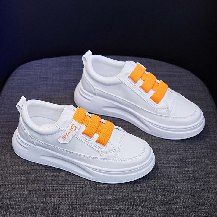 Women's Breathable Sneakers with Elastic Straps and Cushioned Sole EB