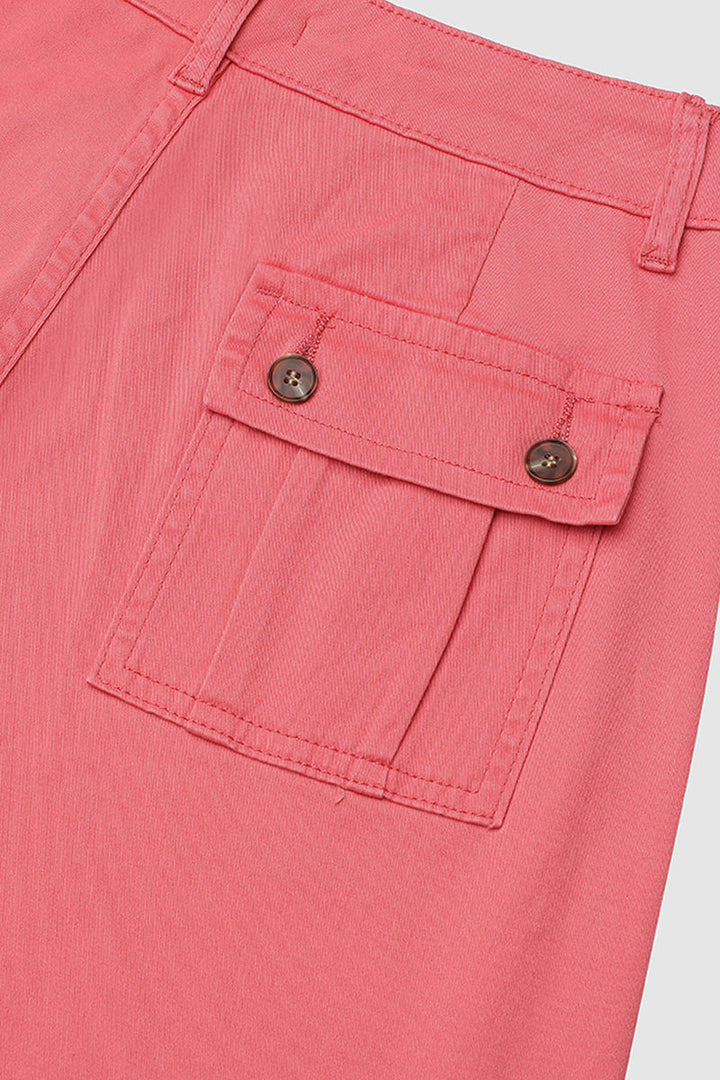 Harper Casual Cargo Pants with Mid-Rise Waist and Pleats - Elena Harper
