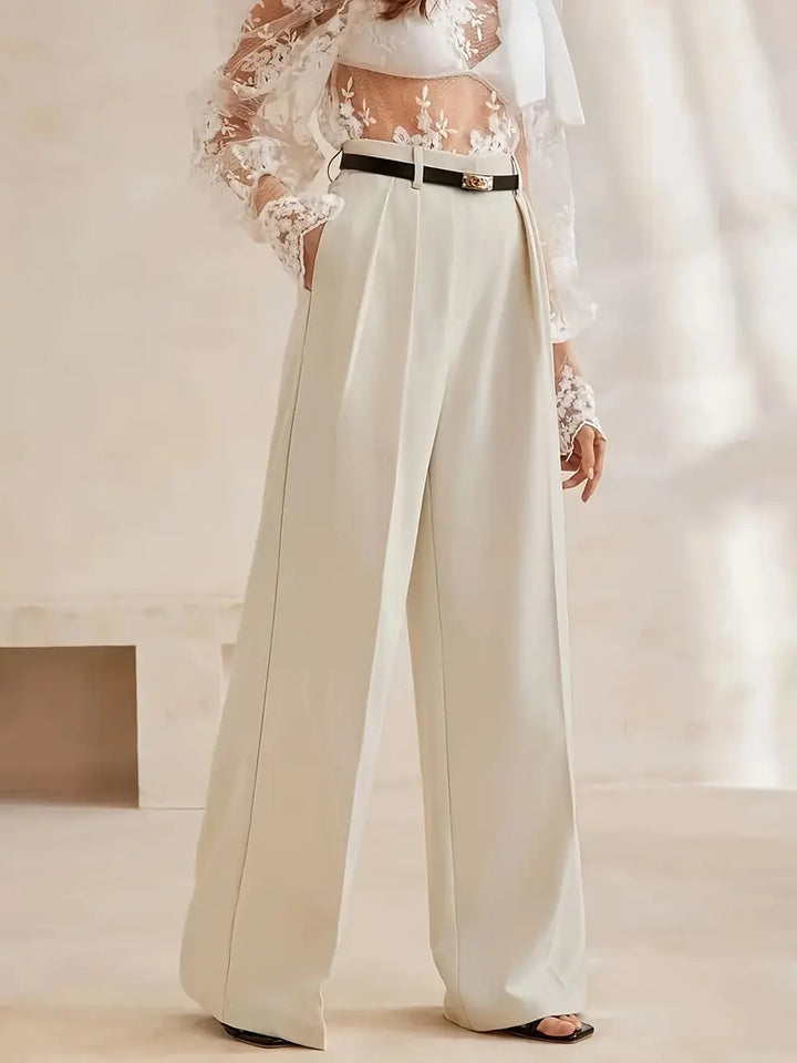 Wide-Leg Casual Trousers