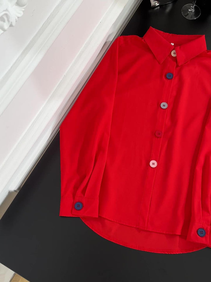 CHIC BLOUSE WITH BUTTONS FOR WOMEN