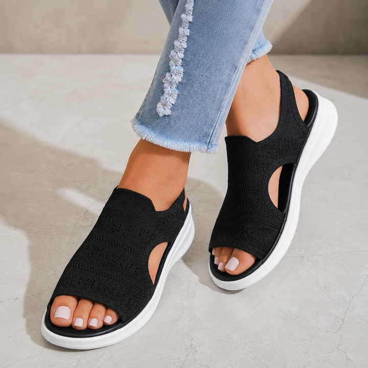 Ria™ | Comfortable Breathable Platform Sandals Made of Knitted Material