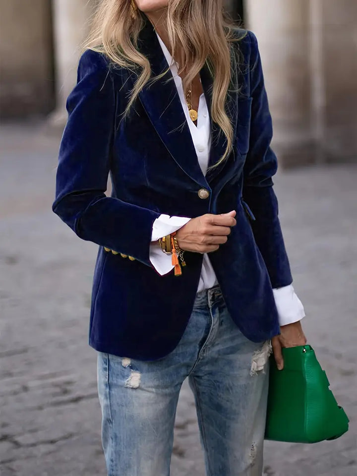 BLAZER IN CUSTOMIZATION WITH GOLD BUTTONS FOR WOMEN