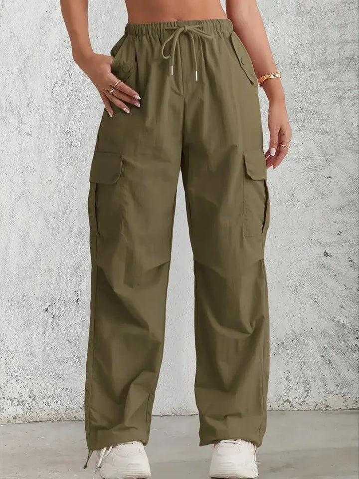 Clara Trendy and Functional Women's Cargo Pants, view 5 - Elena Harper