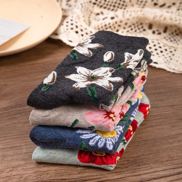 Vintage Floral Socks