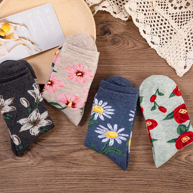 Vintage Floral Socks