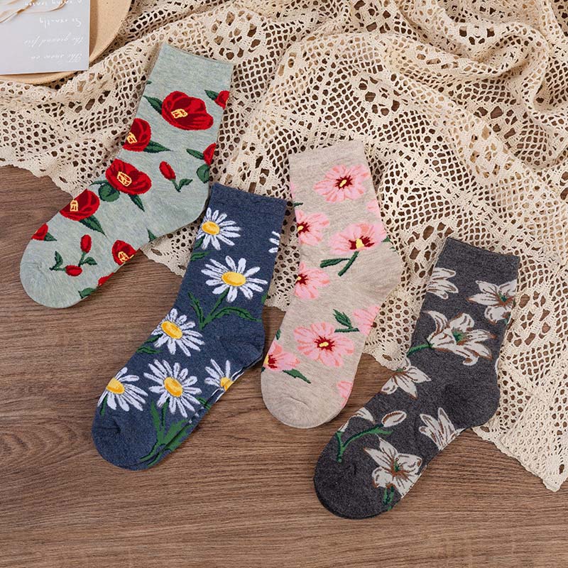 Vintage Floral Socks