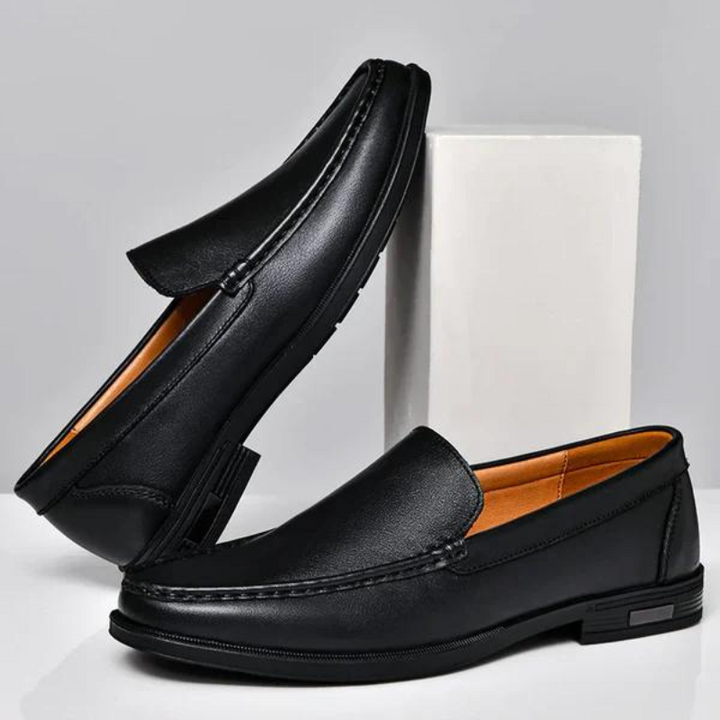 Men's Slip-On Loafers with Contrast Stitching