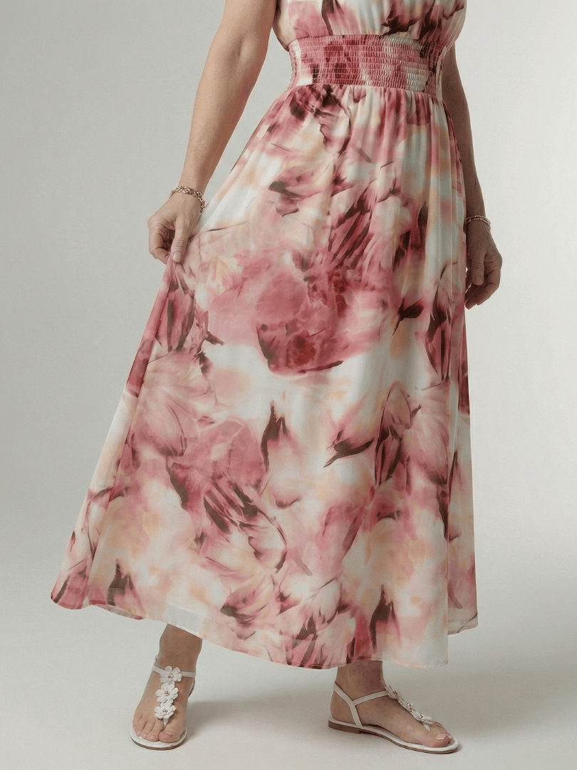 Sylin™  |  Gathered Halter Midi Dress