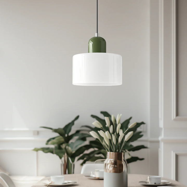 Retro Glass Pendant Lamp with Adjustable Cord