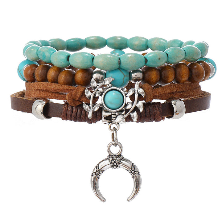 Bohemian Beaded Bracelet, view 5 - Elena Harper