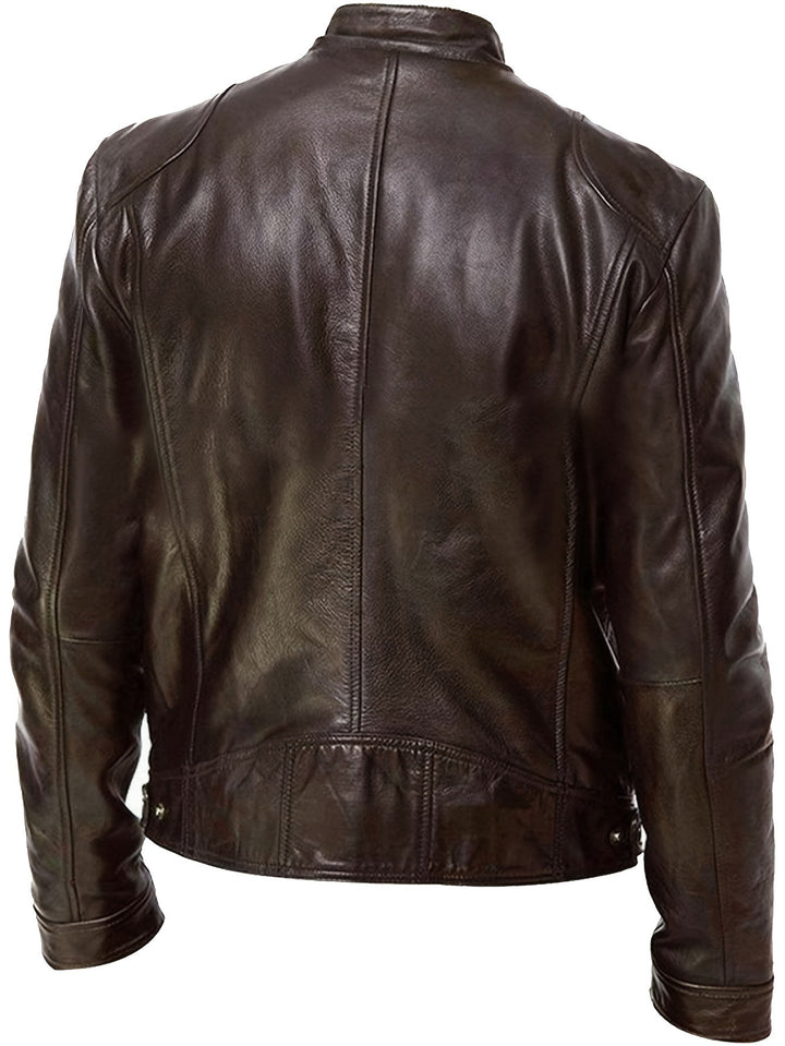 LAURENT MONACO | MEN'S ZIPPER MOTORCYCLE JACKET
