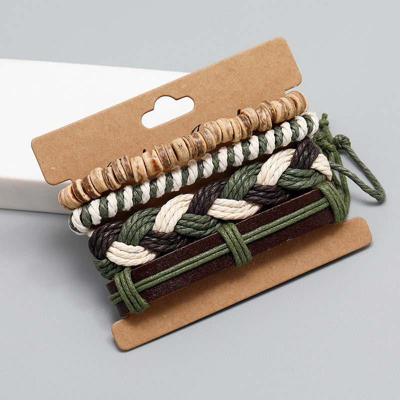 Vintage Woven Bracelet Set