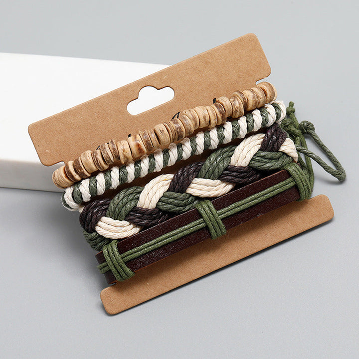 Vintage Woven Bracelet Set