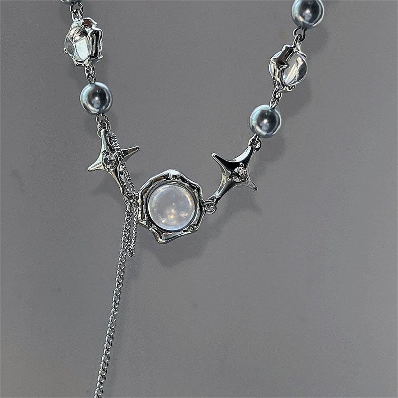 Vintage Pearl Necklace, view 3 - Elena Harper