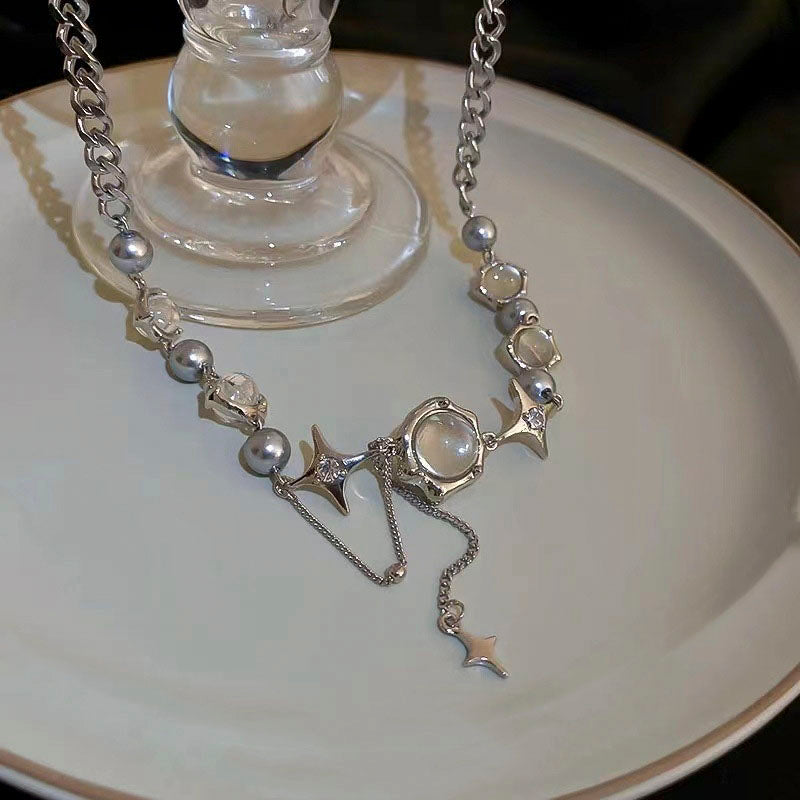 Vintage Pearl Necklace, view 5 - Elena Harper