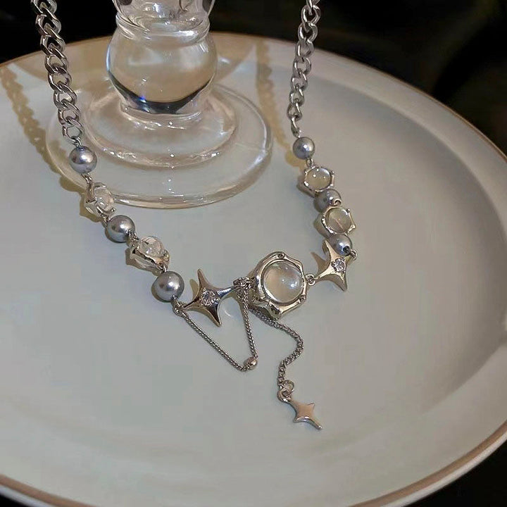 Vintage Pearl Necklace, view 5 - Elena Harper
