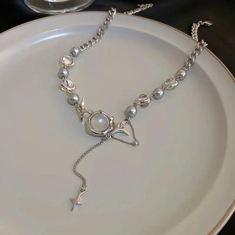 Vintage Pearl Necklace, view 6 - Elena Harper