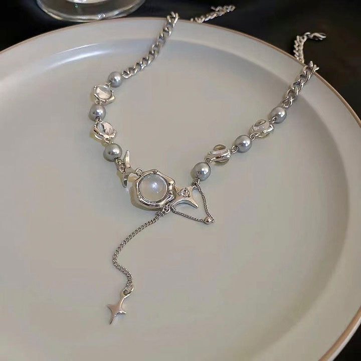Vintage Pearl Necklace, view 6 - Elena Harper