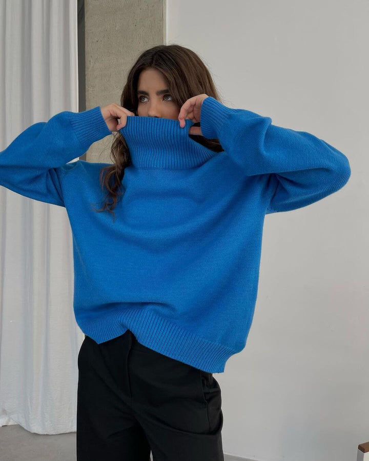 Oversized Turtleneck Knitted Jumper