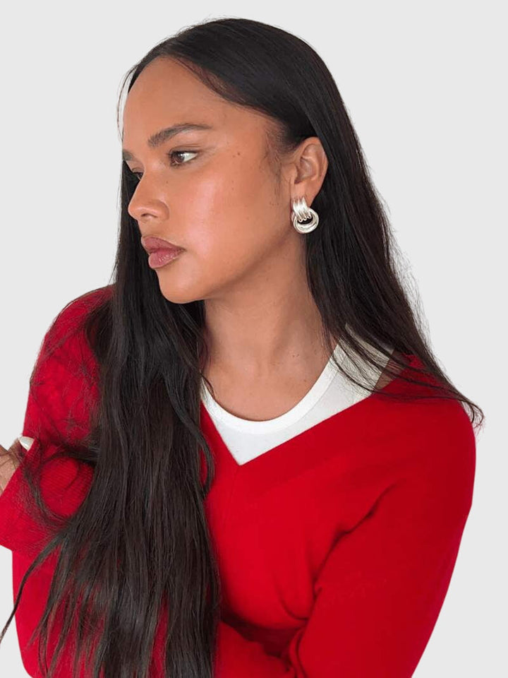 Connie Knot Earrings, view 4 - Elena Harper