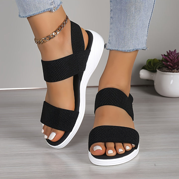 Leocadia | Lightweight Women's Sandals with Elastic Straps for Summer